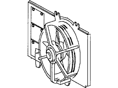 1995 Dodge Neon Fan Shroud - 4740102