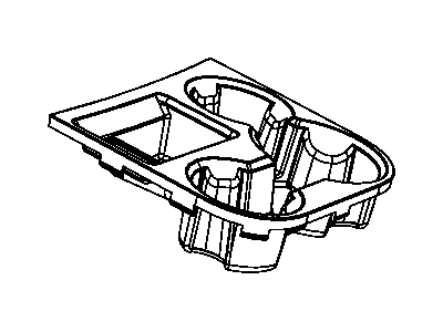 Mopar 5KK92DX9AB CUPHOLDER-Console Mounted