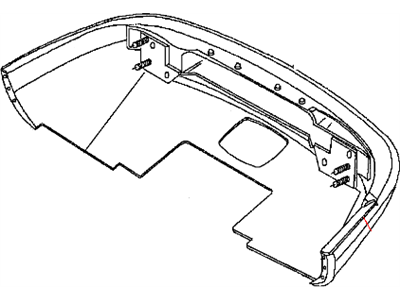 Mopar SV631A9AA Rear Bumper Cover