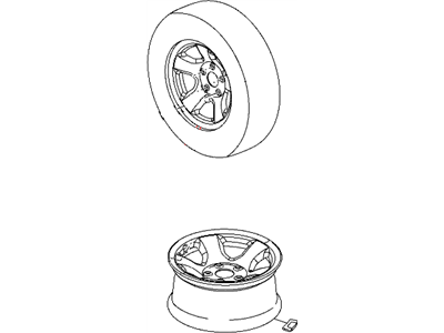 2005 Dodge Ram 3500 Spare Wheel - ZZ23S4AAA