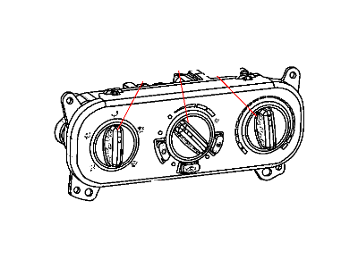 Mopar 55111133AF Air Conditioner And Heater Control