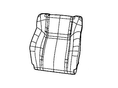 Mopar 5XH96DX9AB Front Seat Back Cover Right