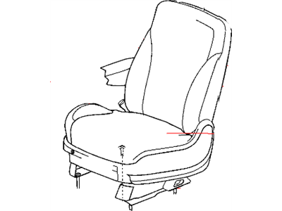 Mopar 1CY141D2AA Front Seat Back Cover