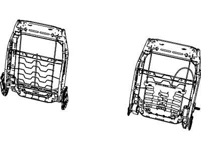 Mopar 68002675AA Frame-Front Seat Back