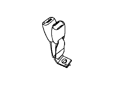 Mopar 5KC531DVAE Buckle Half Seat Belt