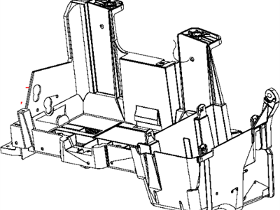 2013 Ram 1500 Battery Tray - 68095940AB