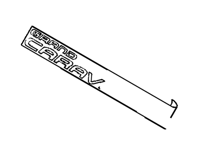 Mopar 4857314AA NAMEPLATE-LIFTGATE