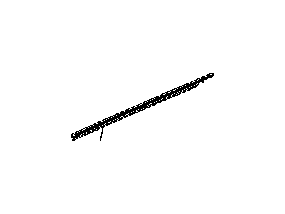 Mopar 55396318AB WEATHERSTRIP-Rear Door Belt