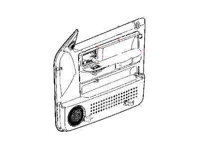 Mopar 5JX091J3AD Panel-Front Door Trim