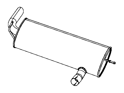 Mopar 52059937AG Exhaust Muffler And Tailpipe