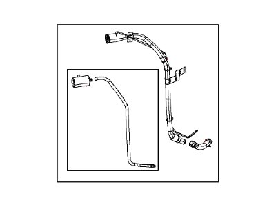 Mopar 4721290AF Tube-Fuel Filler