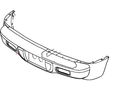 2002 Chrysler PT Cruiser Bumper - 5017871AA