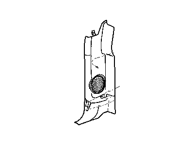 Mopar 5GH42XDVAB Panel-B Pillar Lower Trim