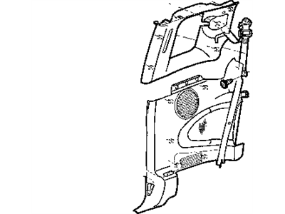 Mopar 5GH45TL2AA Panel-Quarter Trim