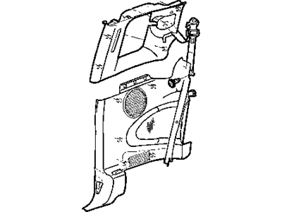 Mopar 5GH46WL5AA Panel Quarter Trim