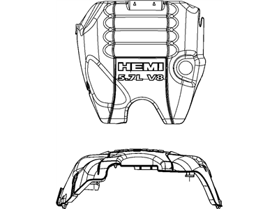 Dodge Ram 1500 Engine Cover - 68038749AB