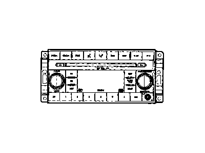 Mopar 5064113AH Radio-AM/FM 6 Disc Dvd & MP3 SATE