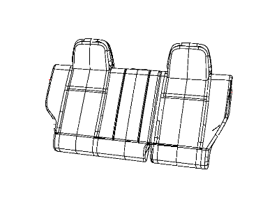 Mopar 1UD81XDVAA Rear Seat Back Cover Right