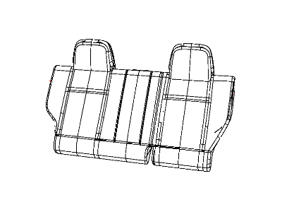 Mopar 1UD92XDVAA Rear Seat Back Cover Left