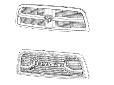 2018 Ram 3500 Grille - 68366701AA