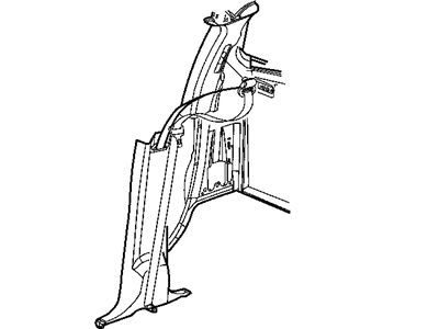 Mopar 5GY69BD5AF Panel-B Pillar