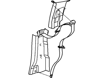 Mopar 5JS81BD5AC Panel-C Pillar