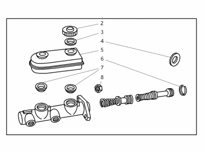 1997 Dodge Ram Van Brake Master Cylinder - V1109830AB