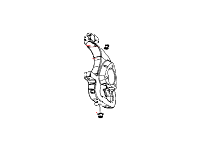 Mopar 68032003AA Front Steering Knuckle