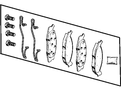 Mopar 5018592AA Shoe Kit-Front Disc Brake