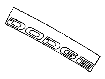 Mopar MR787279 Nameplate