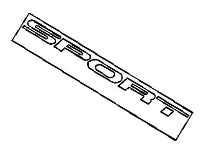 Mopar MR787283 Nameplate