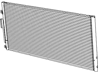 Mopar 68073679AA Air Conditioning Condenser 68073679AA Mopar Air Conditioning Condenser Illustration 1 of 1