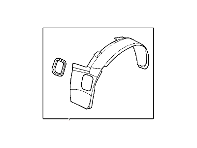 Mopar 4860309 Shield-WHEELHOUSE