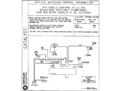 Mopar 5274553AA Label-Emission