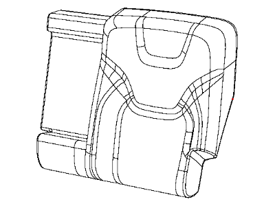 Mopar 5RA57DX9AC Rear Seat Back Cover Left