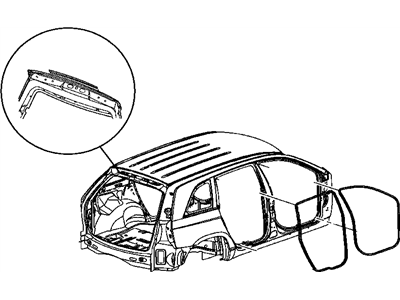 2007 Chrysler Pacifica Door Seal - WT91XXXAC