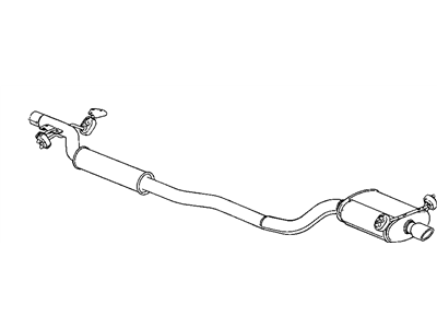 Mopar 4809692AF Exhaust Muffler And Resonator