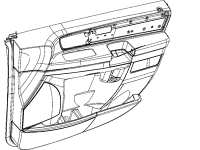 Mopar 1QX411DSAA Panel-Front Door Trim