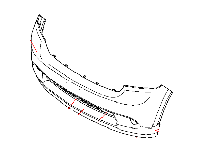 Mopar 68089166AB Front Lower Bumper Cover