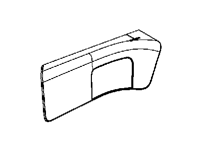 Mopar 1CJ22HL5AI BOLSTER-Quarter Trim Panel