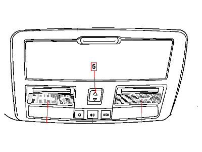 Mopar 1RG01HL1AE Console-Overhead