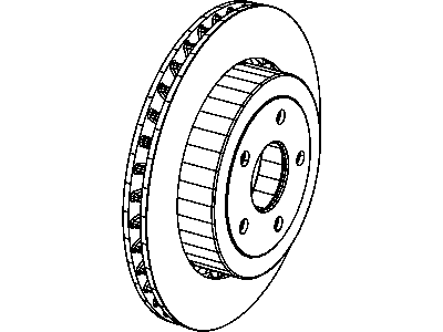 Mopar 2AMV0731AB Rear Brake Rotor