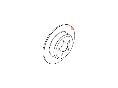 Mopar 4779438AE Rear Brake Rotor