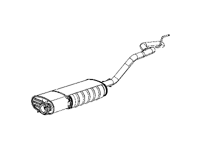 2008 Jeep Grand Cherokee Exhaust Pipe - 52124039AF
