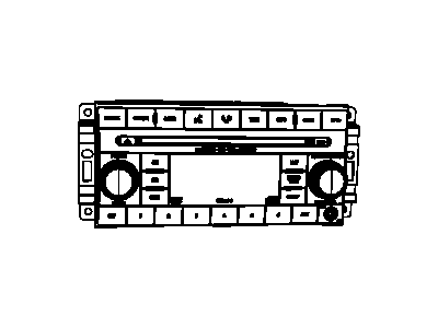 Mopar 5064927AE Radio-MW/FM/DVD