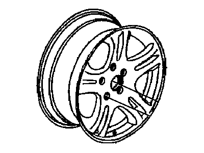 Mopar 5105691AA Aluminum Wheel