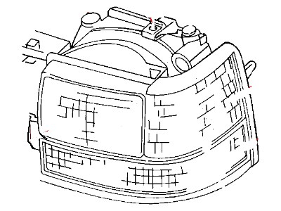 Mopar 55055119AB Left Headlight