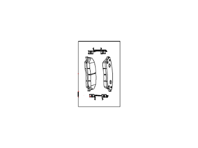 2014 Dodge Charger Brake Pad - V1014001AC