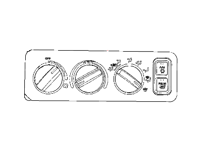 Mopar 4757032 Air Conditioner And Heater Control