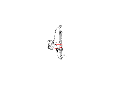 Mopar 55359560AA Window Regulator Rear Right